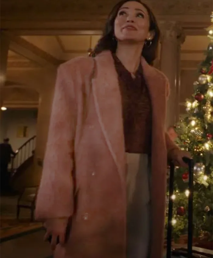 Autumn Reeser We Met in December Pink Long Coat