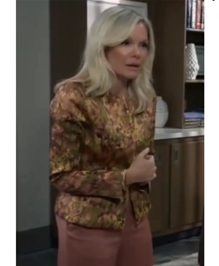 Ava Jerome General Hospital Printed Jacket