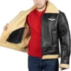 Aviator B3 RAF Flight Shearling Leather Bomber Jacket