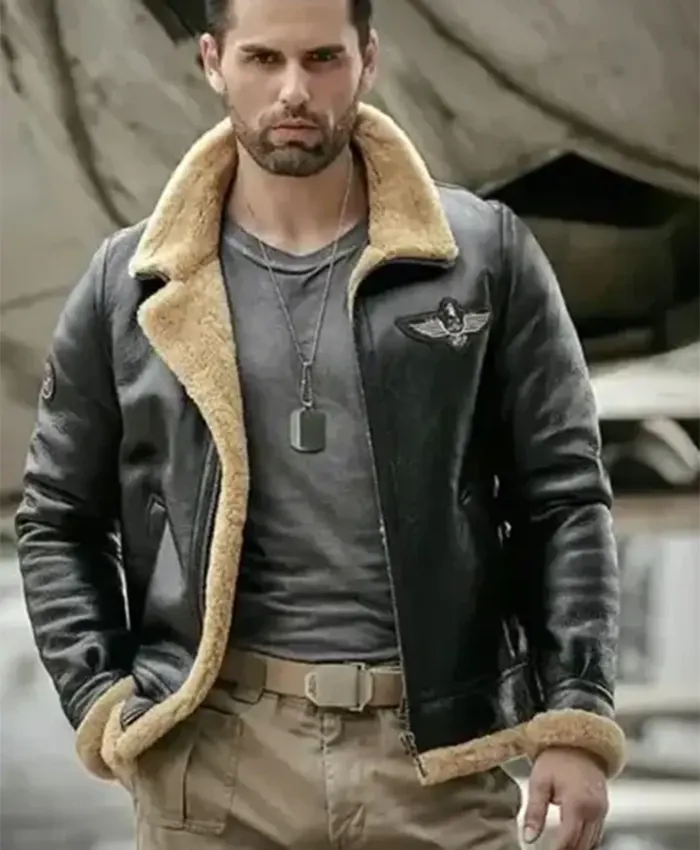 Aviator RAF Black Shearling Jacket