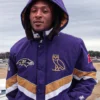 Baltimore Ravens DeAndre Hopkins Jacket- Closeup