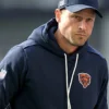 Ben Johnson Nike Chicago Bears Sideline Navy Hoodie For Sale
