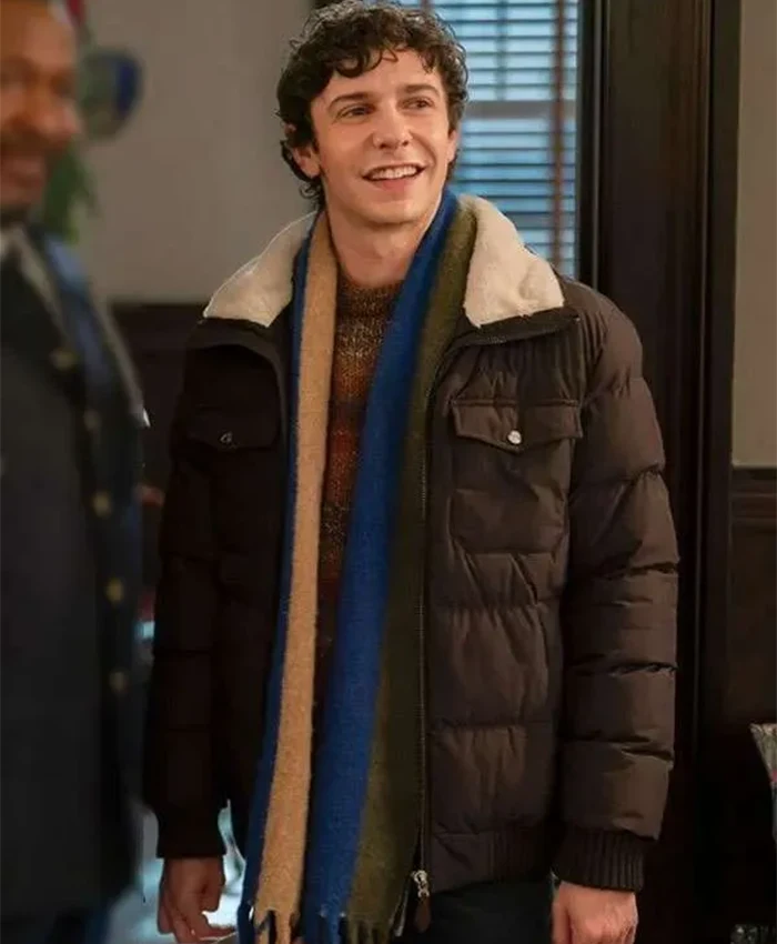 Ben Levi Ross Elsbeth S03 Brown Puffer Jacket