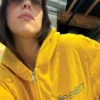 Billie Eilish Yellow Zip-up Hoodie