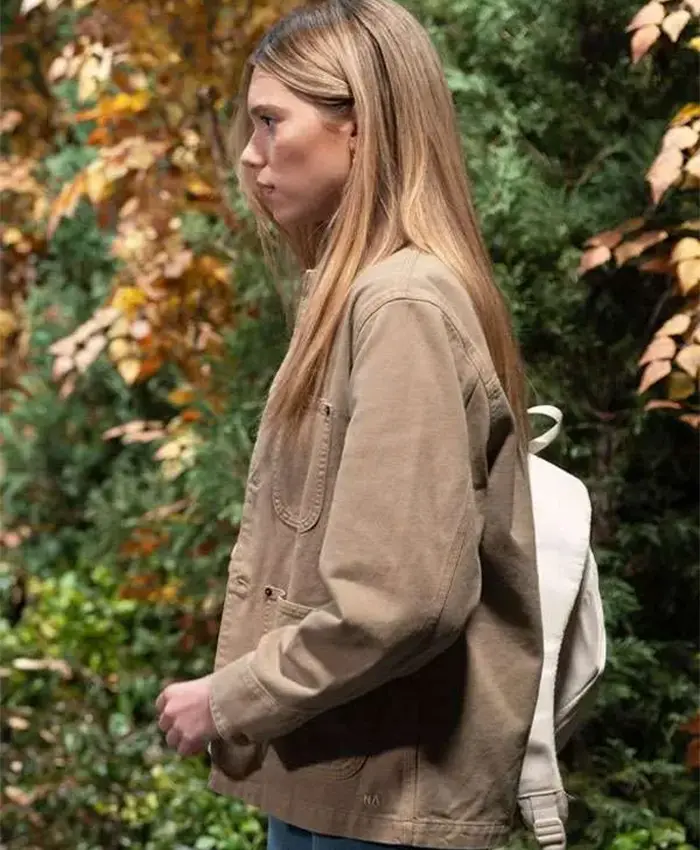 Bluesy Burke General Hospital Beige Cotton Jacket For Sale