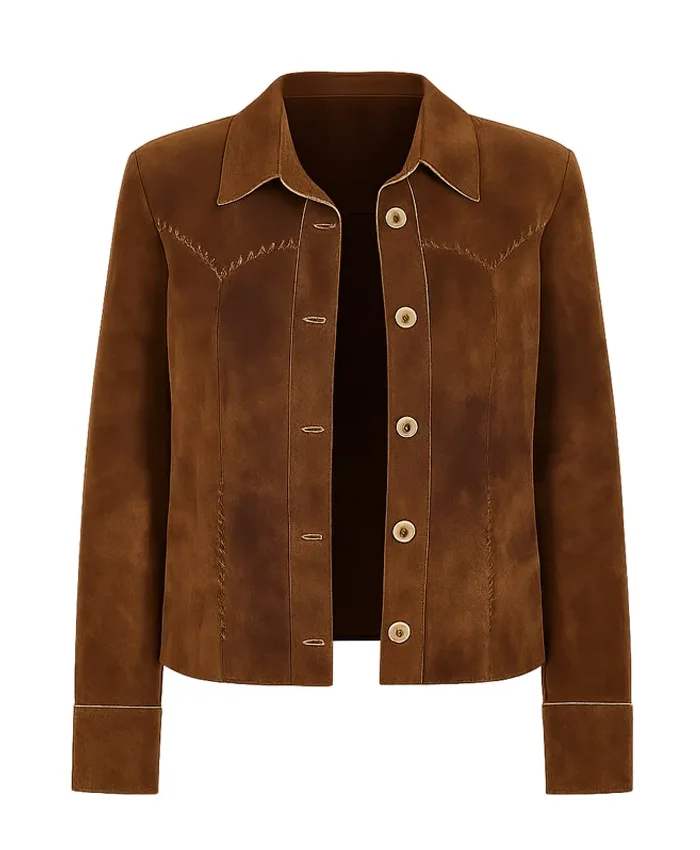 Bobbie Happy’s Place S02 Brown Leather Jacket For Sale