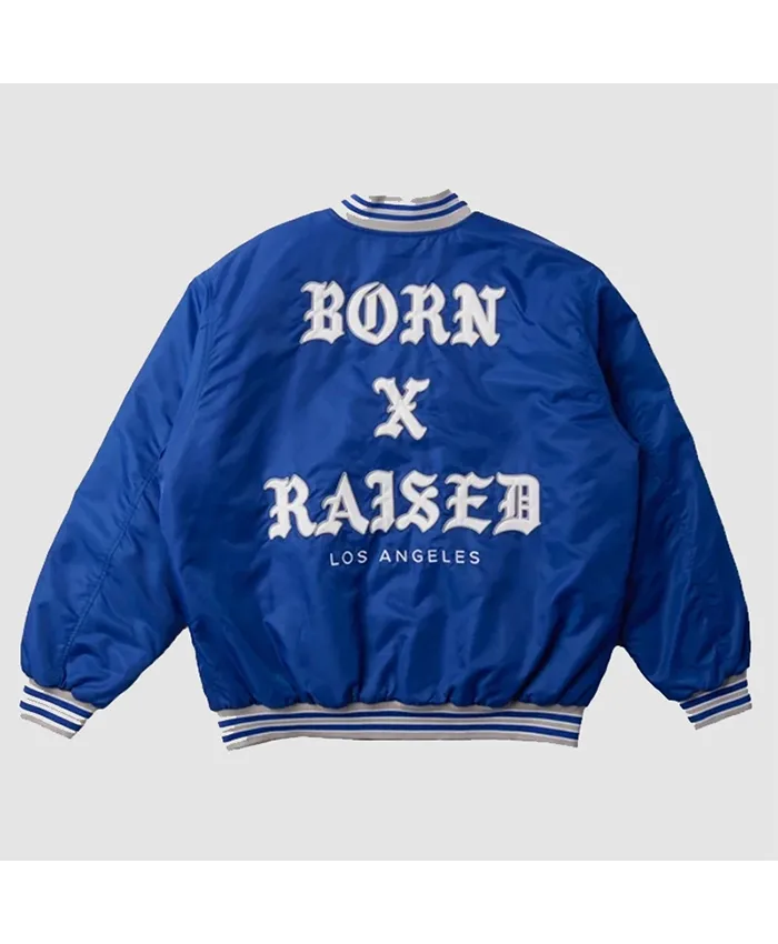 Born X Raised Dodgers Blue Jacket For Sale