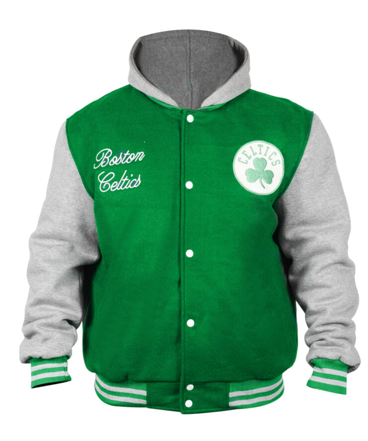 Boston Celtics New Era Kelly Throwback Hoodie Jacket