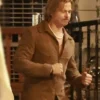 Brad Pitt The Adventures of Cliff Booth Brown Jacket For Sale