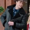 Bruno Jacques A Wild West Christmas Shearling Leather Jacket For Sale