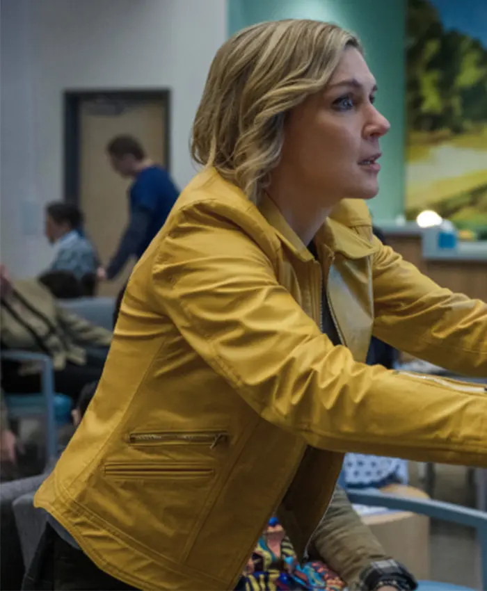 Carol Sturka Pluribus S01 Yellow Leather Jacket