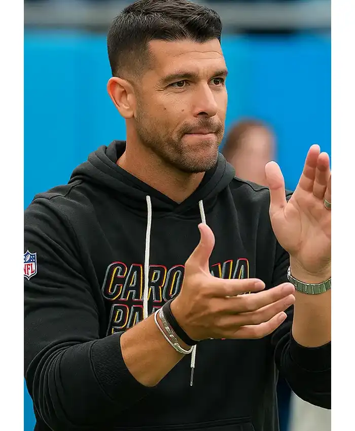 Carolina Panthers Dave Canales Black Hoodie
