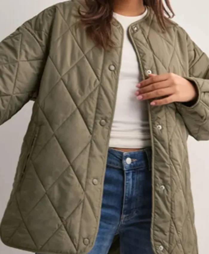 Carrie Mistletoe Murders S02 Quilted Jacket For Sale