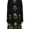 Carrie Preston Elsbeth S03 Black Floral Coat back