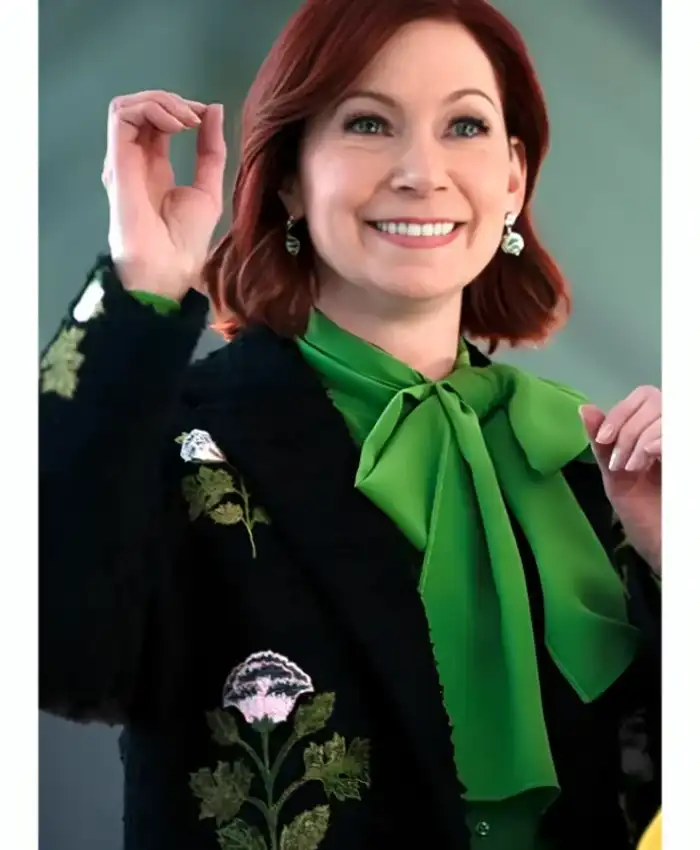 Carrie Preston Elsbeth S03 Black Floral Coat