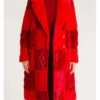 Carrie Preston Elsbeth S03 Check Pattern Red Coat For Sale