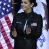 Casey Desantis Where Woke Goes to Die Black Leather Motorcycle Jacket