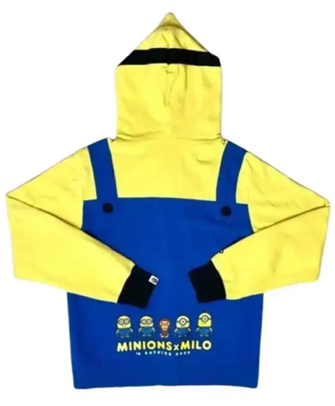 Casual Bape Minion Hoodie for Men and Women