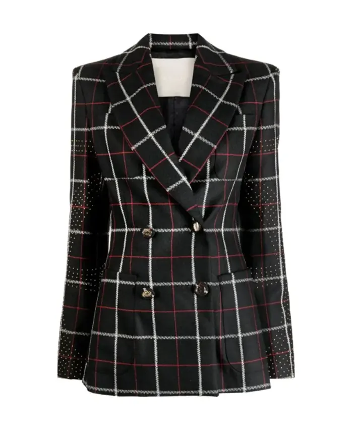 Celia Alls Fair S01 Plaid Blazer For Sale