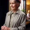 Celia Imrie The Thursday Murder Club Grey Jacket