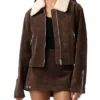 Charlotte Cassadine General Hospital Suede Sherpa Jacket For Sale