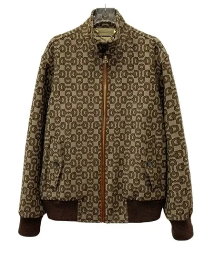 Chase Munroe Alls Fair S01 Printed Bomber Jacket For Sale