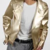 Cheryl Golden Metallic Jacket
