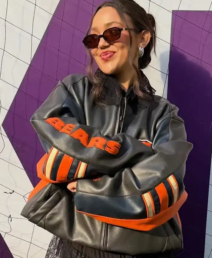 Chicago Bears Alannah Davidson Leather Jacket