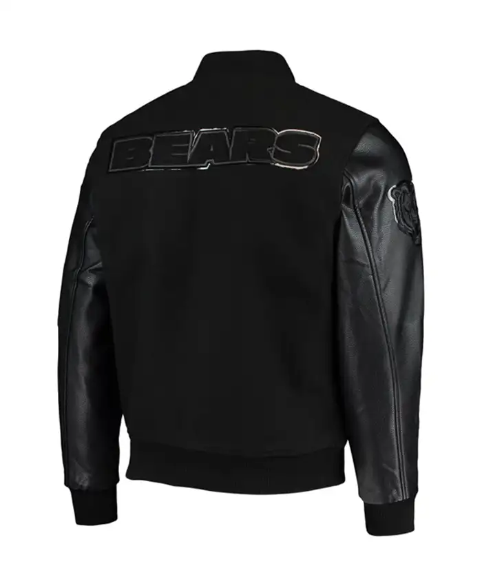 Chicago Bears Black Varsity Jacket For Sale