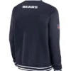 Chicago Bears Navy Blue Coach Bomber Jacket For Sale