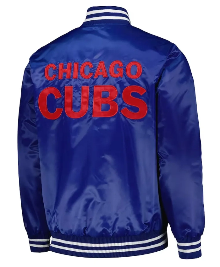 Chicago Cubs Patch Royal Blue Bomber Jacket For Sale