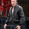 Christian Bale Madden Black Leather Jacket For Sale