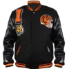 Cincinnati Bengals Mashup Black Varsity Jacket
