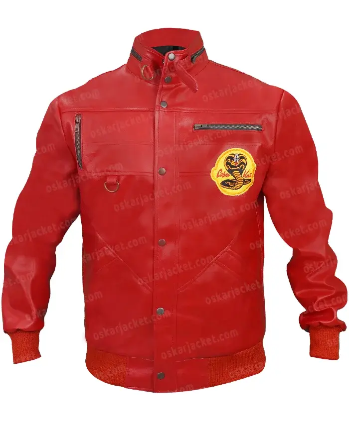 Cobra Kai Leather Jacket red