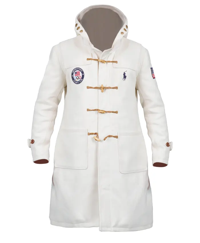 Craig Melvin The Today Show Team USA White Toggle Coat