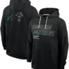 Dave Canales Carolina Panthers Sideline Black Pullover Hoodie