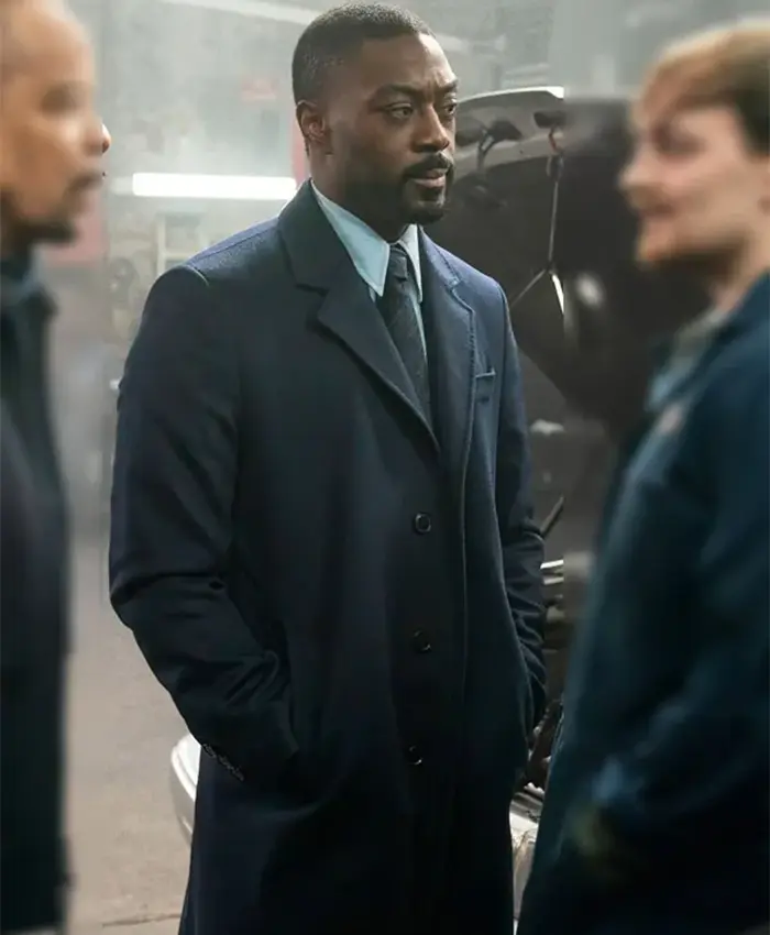 David Ajala Law and Order SVU S27 Wool Coat For Sale