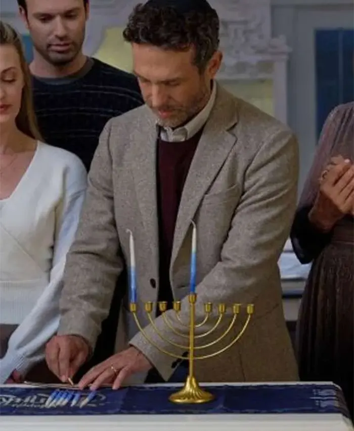 David Julian Hirsh Oy to the World! Grey Wool Blazer