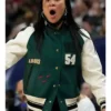 Dawn Staley Green and White 54 Letterman Jacket