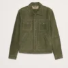 Derek Baldwin Beyond the Gates Green Suede Jacket For Sale