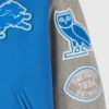 Detroit Lions OVO 2025 Varsity Jacket side