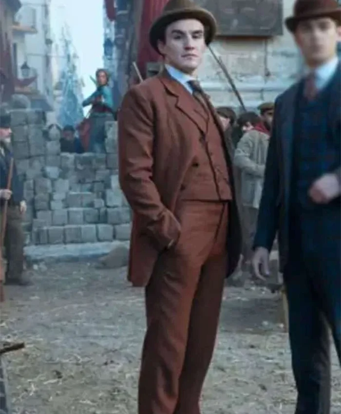 Dónal Finn Young Sherlock Brown Suit