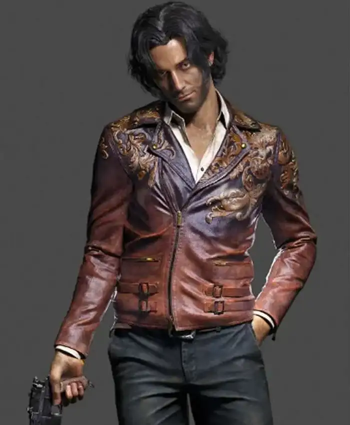 Dr. Luis Serra Brown Leather Jacket