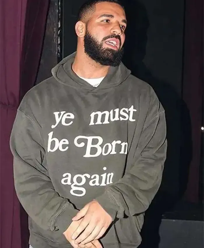 Drake Ye Must Be Born Again Grey Hoodie