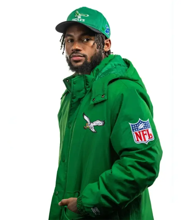 Eagles Exclusive Kelly Green Starter Jacket For Sale