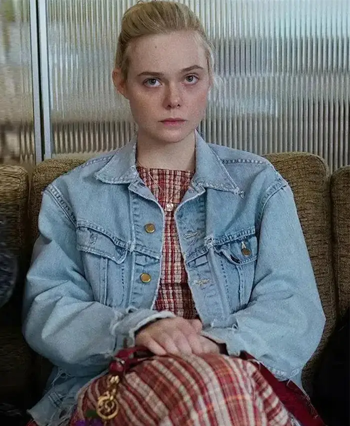 Elle Fanning Margo’s Got Money Troubles Denim Jacket