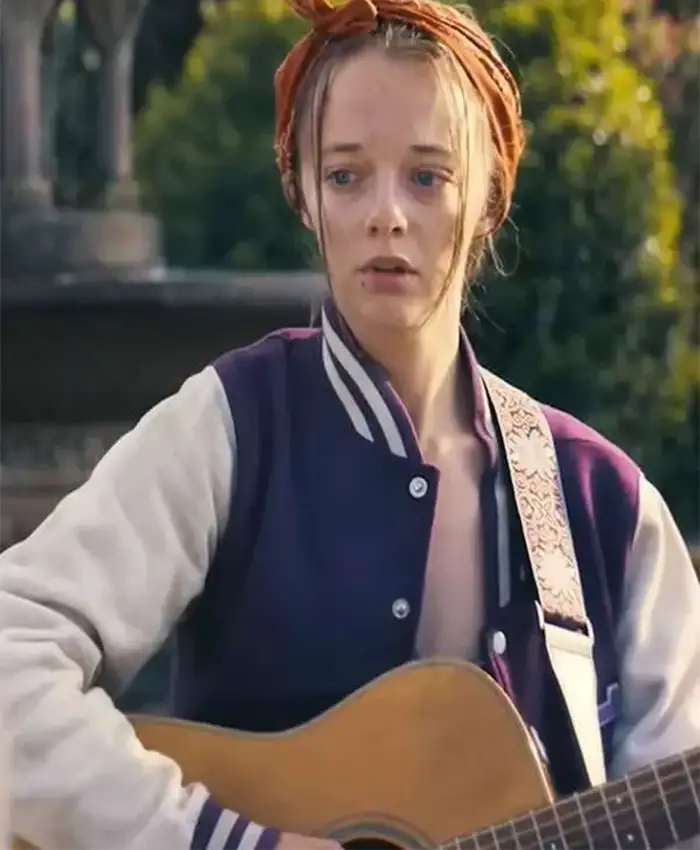 Ellie de Lange Run Away Varsity Jacket For Sale