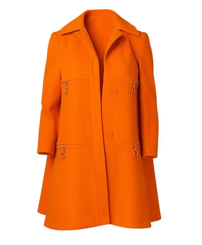 Elsbeth Tascioni Elsbeth S03 Orange Coat For Sale