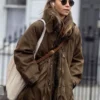 Emilia Clarke 2025 Brown Long Jacket For Sale