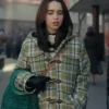 Emilia Clarke Ponies S01 Plaid Duffle Coat For Sale